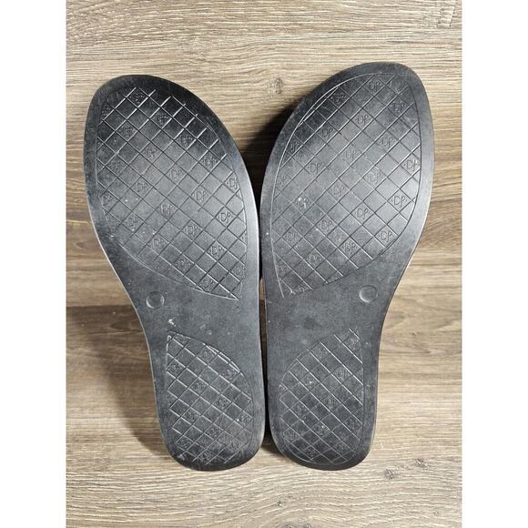 Donald Pliner FIFI Thong Sandal Woven Slide Gray Leather size 8.5 - Picture 8 of 10